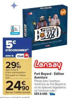 Carrefour Fort Boyard - Édition Aventure offre