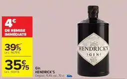 Carrefour Market Gin Hendrick's offre