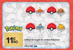 Carrefour Coffret de toupie de combat Pokémon offre