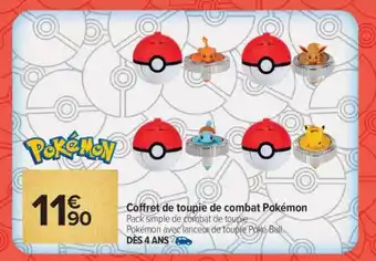 Carrefour Coffret de toupie de combat Pokémon offre