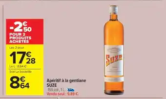 Carrefour Market APÉRITIF À LA GENTIANE SUZE offre