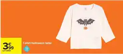 Carrefour T-shirt halloween bébé offre