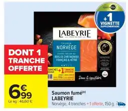 Carrefour Market SAUMON FUMÉ LABEYRIE offre