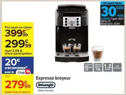 Carrefour Expresso broyeur offre