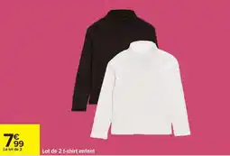 Carrefour Lot de 2 t-shirt enfant offre