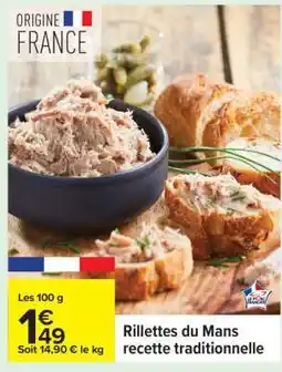 Carrefour RILLETTES DU MANS offre