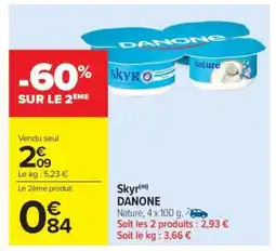 Carrefour Market Skyr Danone offre