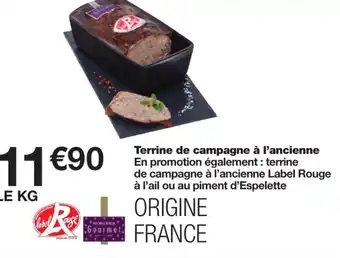 Monoprix Terrine de campagne al'ancienne offre