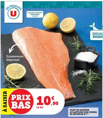 Hyper U U Filet de saumon atlantique des fjords de norvege offre