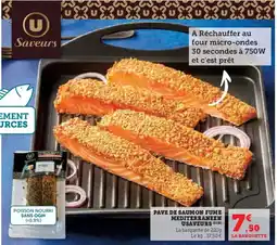 Hyper U U SAVEURS Pave de saumon fume mediterraneen offre