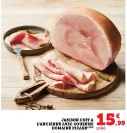 Hyper U Jambon cuit a l'ancienne avec couenne domaine picard offre