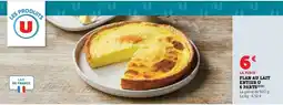 Hyper U Flan au lait entier u 6 parts offre