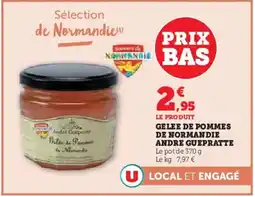 Hyper U Gelee de pommes de normandie andre guepratte offre