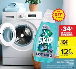 Carrefour Drive Skip - lessive liquide offre