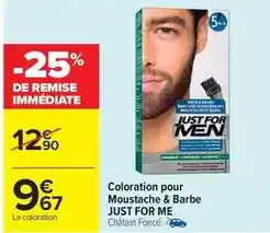 Carrefour Drive Coloration pour moustache & barbe offre