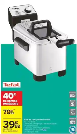 Carrefour Drive Tefal - friteuse aceite perfectomobile offre