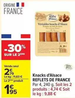 Carrefour Drive Reflets de france - knacks d'alsace offre