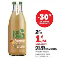 Hyper U Pur jus sous le pommier offre