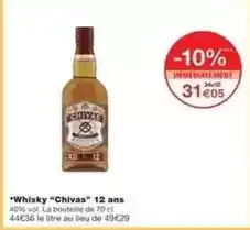 Monoprix Chivas - whisky 12 ans offre