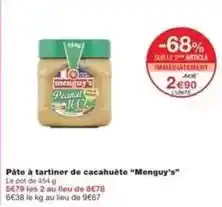 Monoprix Menguy's - pâte à tartiner de cacahuète offre