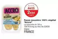 Monoprix Accro - façon meunière 100% végétal offre