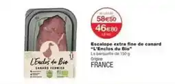 Monoprix Escalope extra fine de canard offre