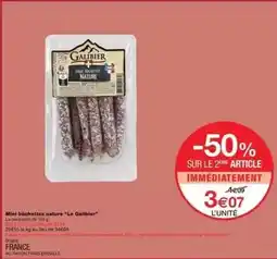 Monoprix Nestlé - mini bûchettes nature le galibier offre
