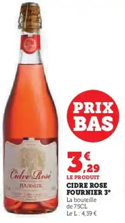 Hyper U Cidre rose fournier 3° offre