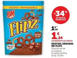 Hyper U BN Flipz bretzel enrobes offre