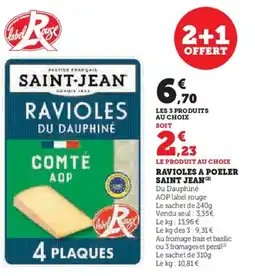 Hyper U SAINT JEAN Ravioles a poeler offre