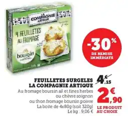 Hyper U LA COMPAGNIE ARTIQUE Feuilletes surgeles offre