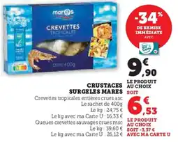 Hyper U Crustaces surgeles mares offre