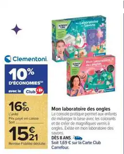 Carrefour Mon laboratoire des ongles offre
