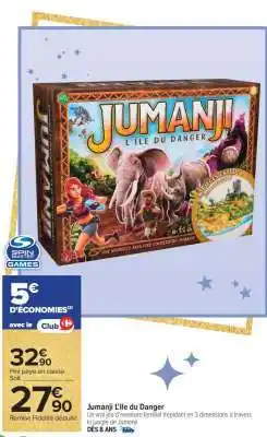 Carrefour Jumanji L'île du Danger offre