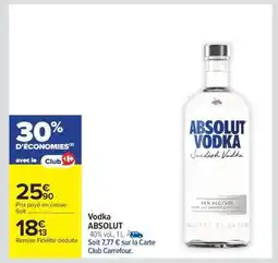 Carrefour Market Vodka Absolut offre