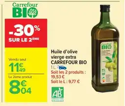 Carrefour Market Huile d'olive vierge extra CARREFOUR BIO offre