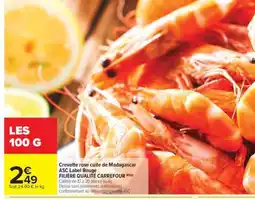 Carrefour Market Crevette rose cuite de Madagascar offre
