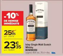 Carrefour Market Islay Single Malt Scotch Whisky BOWMORE offre