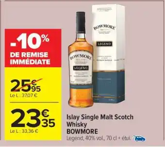 Carrefour Market Islay Single Malt Scotch Whisky BOWMORE offre