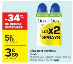 Carrefour Market Déodorant Atomiseur Dove offre