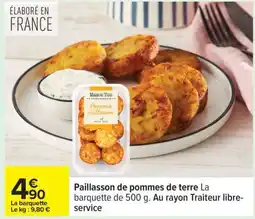 Carrefour Paillasson de pommes de terre offre