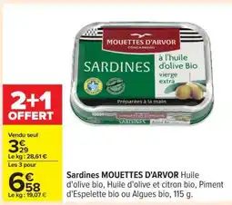 Carrefour SARDINES MOUETTES D'ARVOR offre