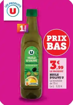 Hyper U U Huile d'olive offre