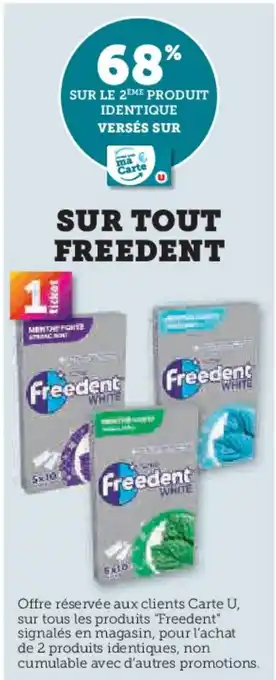 Hyper U FREEDENT Sur tout offre