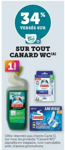 Hyper U CANARD WC Sur tout offre