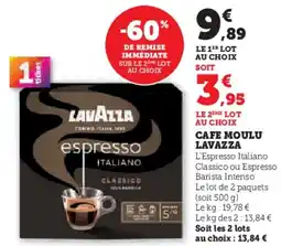 Hyper U LAVAZZA Cafe moulu offre