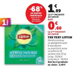 Hyper U LIPTON The vert offre
