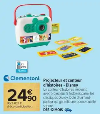 Carrefour Projecteur et conteur d’histoires - Disney offre