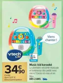 Carrefour Music kid karaoké offre