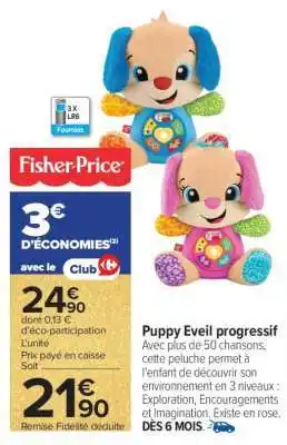 Carrefour Puppy Eveil Progressif offre